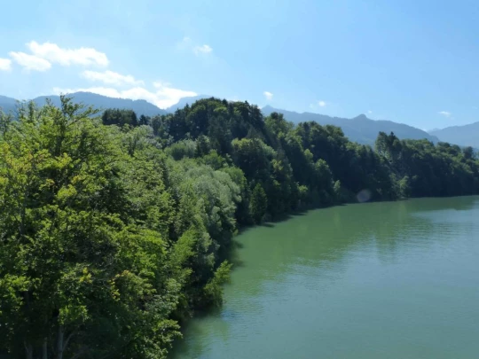 Corbières Les Planches chemin du lac de Gruyère Broc bois de Bouleyres Bulle