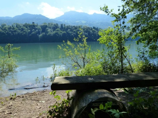 Corbières Les Planches chemin du lac de Gruyère Broc bois de Bouleyres Bulle