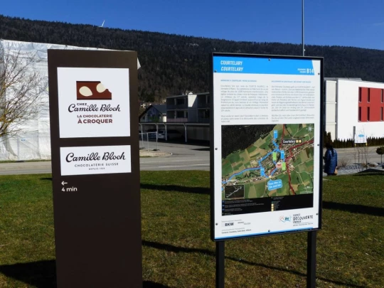 Courtelary, Camille Bloch, chocolat, Cormoret, Les Frasses, Villeret, St-Imier