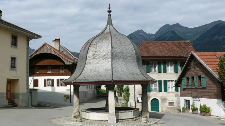 Lessoc Le Bu Grandvillard le Pont qui branle Gruyères