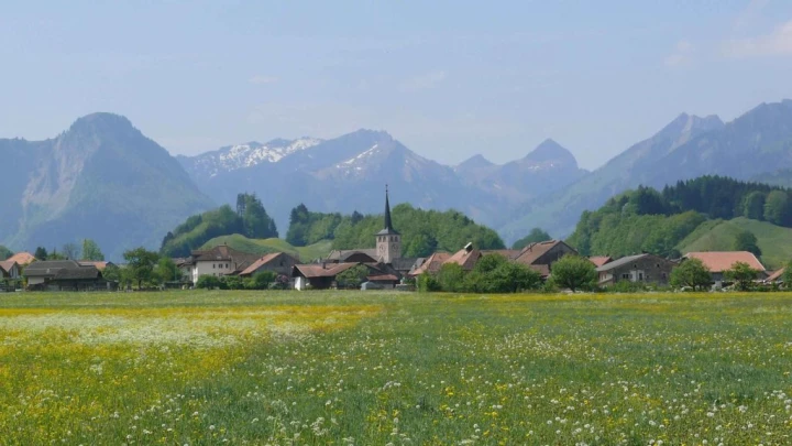 Lessoc Le Bu Grandvillard le Pont qui branle Gruyères