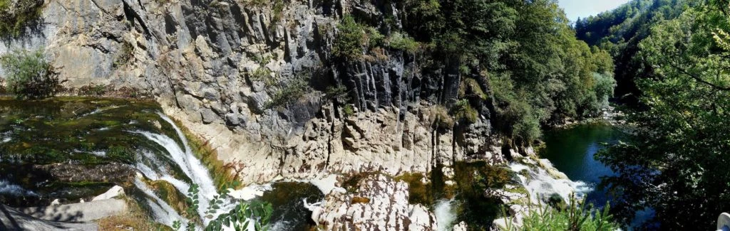 Noiraigue, gorges de l'Areuse, Champ-du-Moulin, restaurant de la Truite, Boudry
