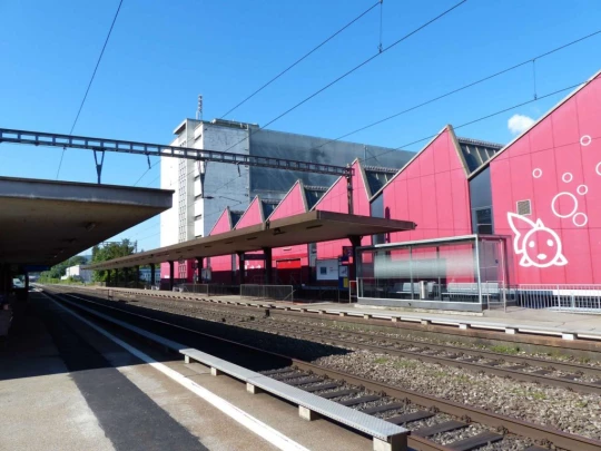 Schönenwerd Bally-Park Insel Niedergösgen Aar Schrannen Wehr Schachen Aarau