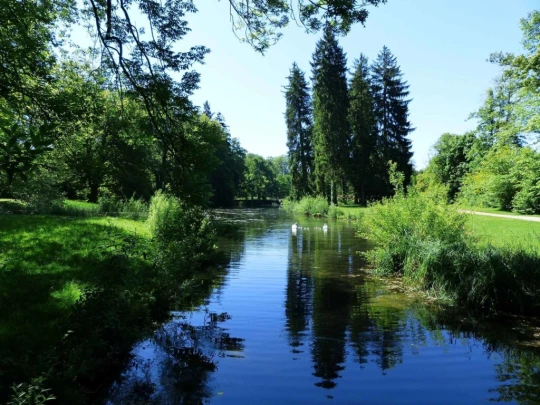 Schönenwerd Bally-Park Insel Niedergösgen Aar Schrannen Wehr Schachen Aarau