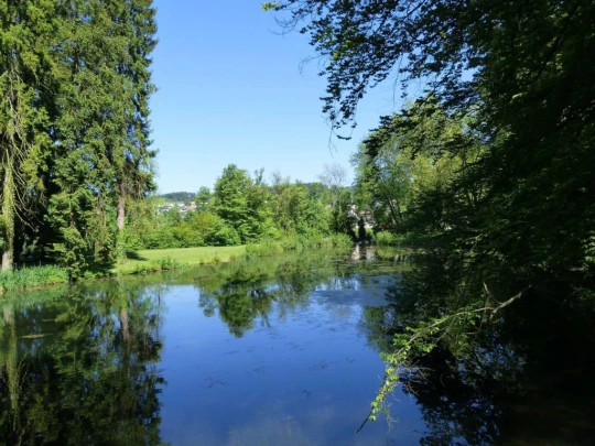 Schönenwerd Bally-Park Insel Niedergösgen Aar Schrannen Wehr Schachen Aarau