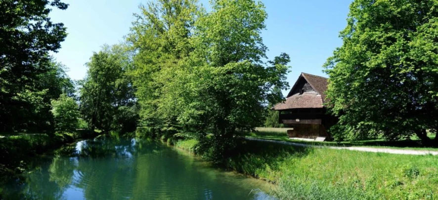Schönenwerd Bally-Park Insel Niedergösgen Aar Schrannen Wehr Schachen Aarau