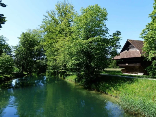Schönenwerd Bally-Park Insel Niedergösgen Aar Schrannen Wehr Schachen Aarau