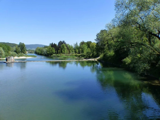 Schönenwerd Bally-Park Insel Niedergösgen Aar Schrannen Wehr Schachen Aarau