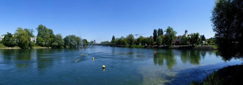 Schönenwerd Bally-Park Insel Niedergösgen Aar Schrannen Wehr Schachen Aarau