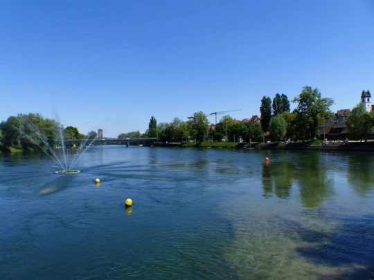 Schönenwerd Bally-Park Insel Niedergösgen Aar Schrannen Wehr Schachen Aarau