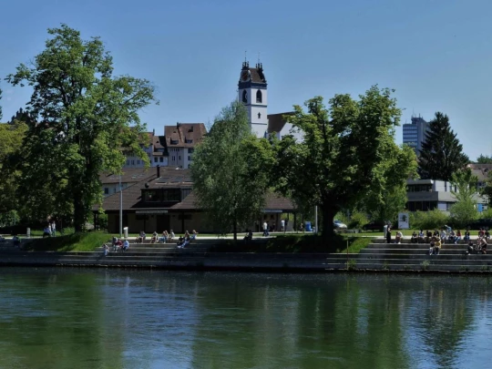 Schönenwerd Bally-Park Insel Niedergösgen Aar Schrannen Wehr Schachen Aarau