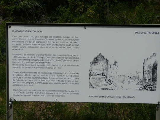 Sion Valais château de Valère château de Tourbillon chapelle de Tous-les-Saints