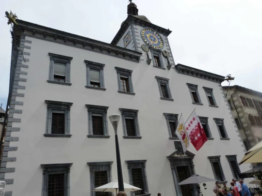 Sion Valais château de Valère château de Tourbillon chapelle de Tous-les-Saints