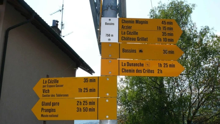 panneau St-George Longirod Marchissy Le Vaud Zoo de la Garenne Bassins