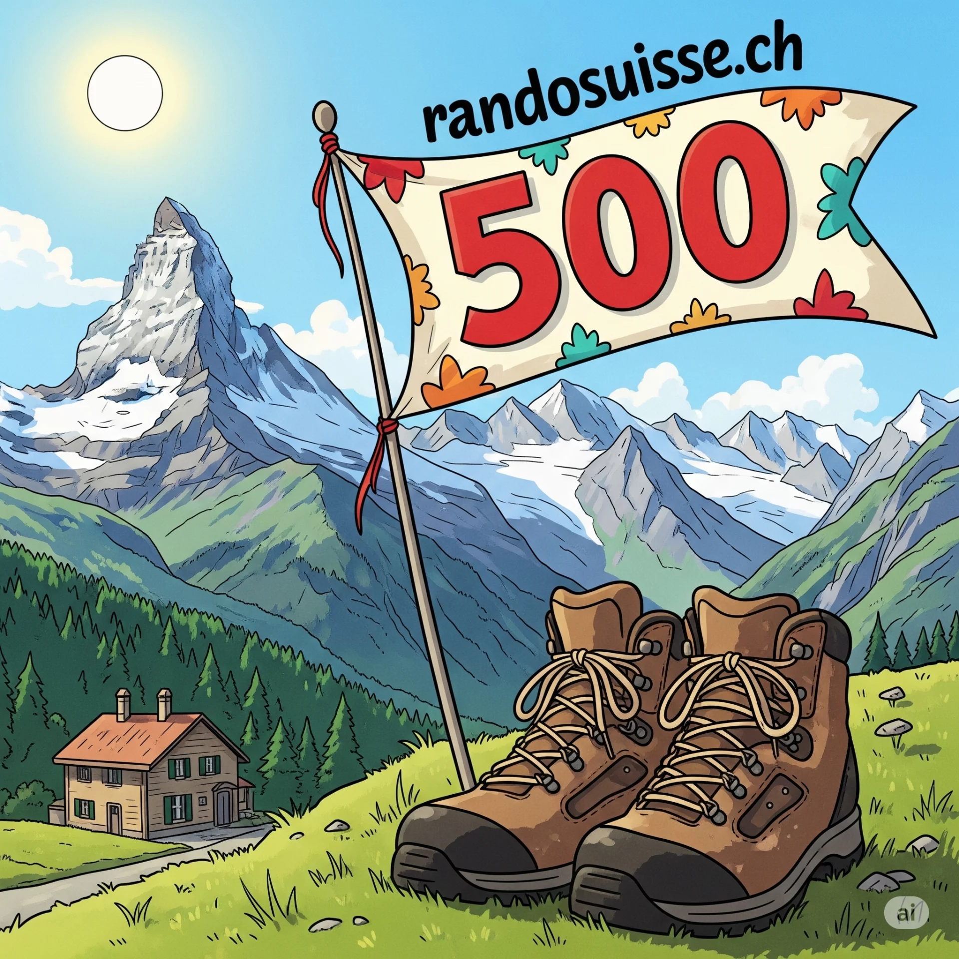 500ème randonnée publiée par randosuisse.ch