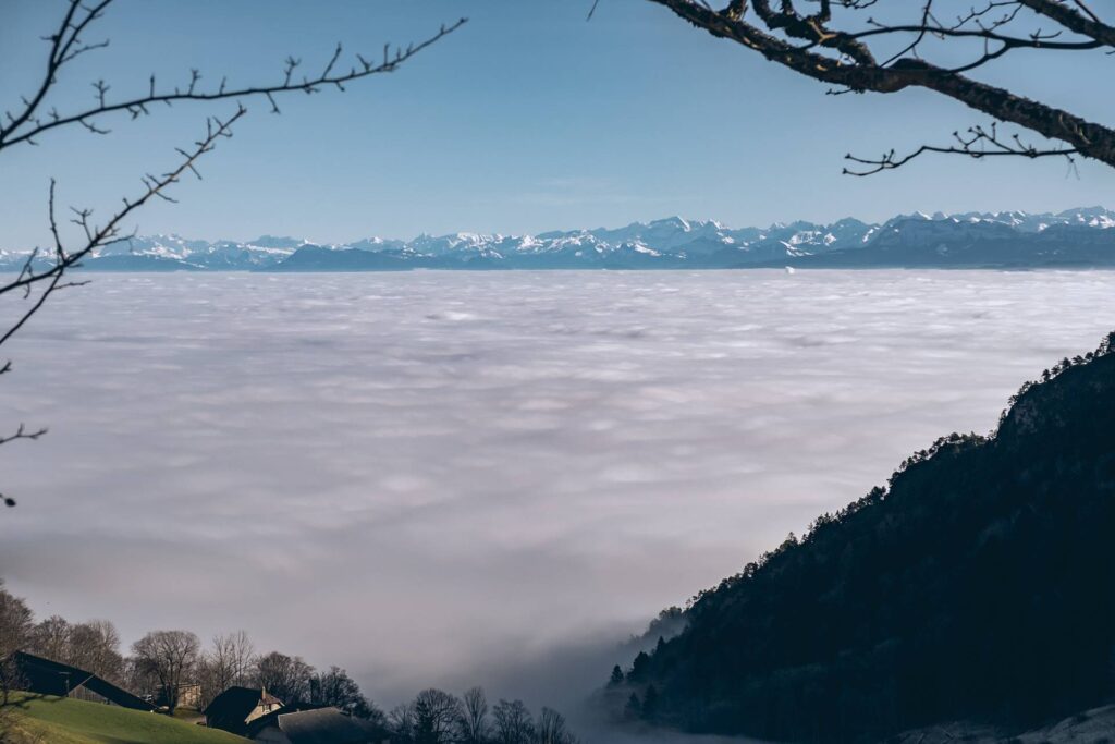 Et un dernier coup d'oeil sur les Alpes avant de rentrer !