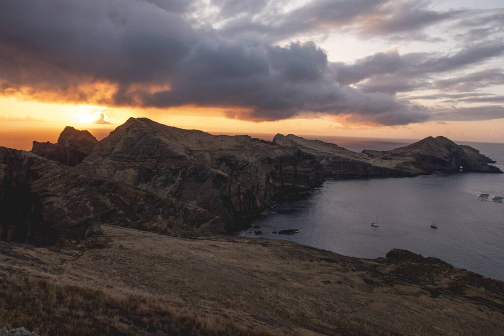 Depuis notre perchoir, vue sur la presqu'île jusqu'à sa pointe.