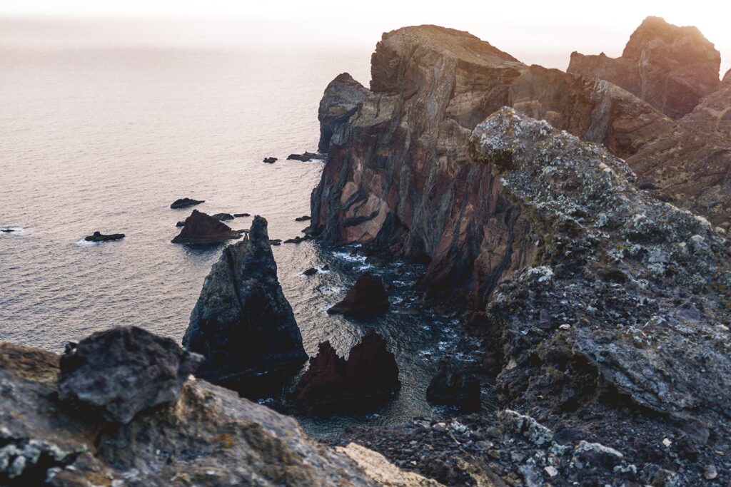 Et de l'autre côté, les falaises...