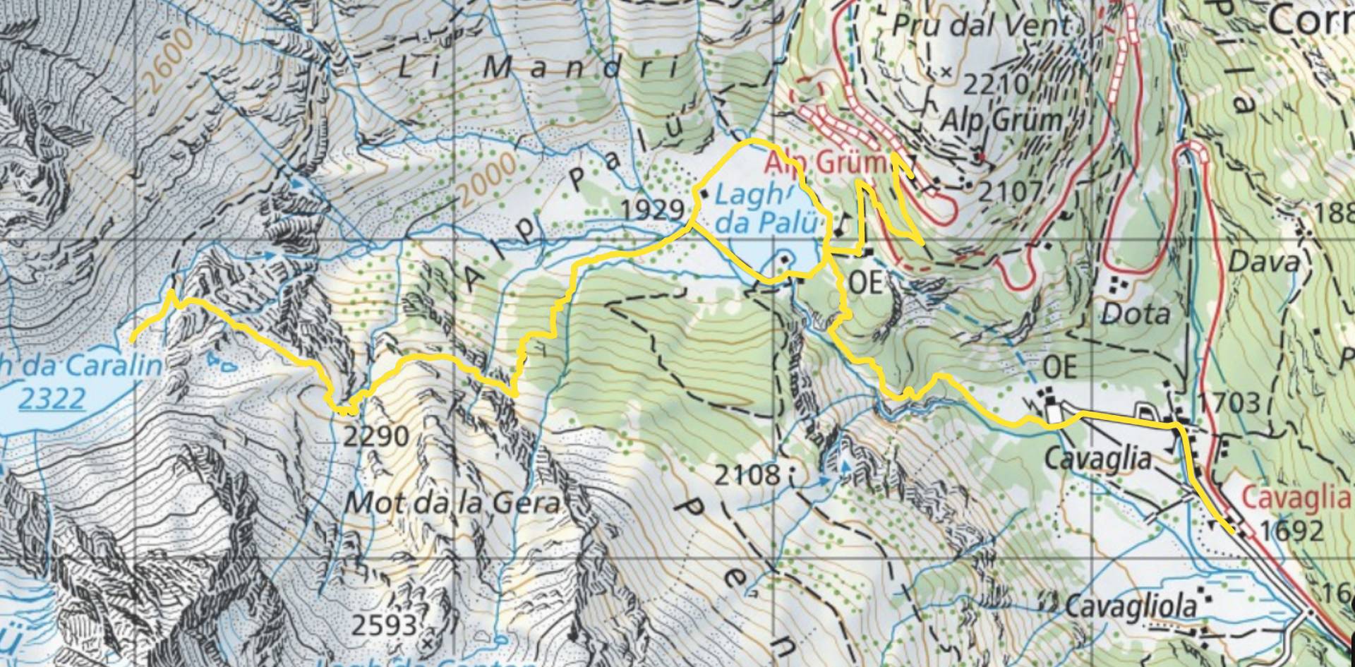 Carte-Sauvage et grandiose le Lagh da Caralin101