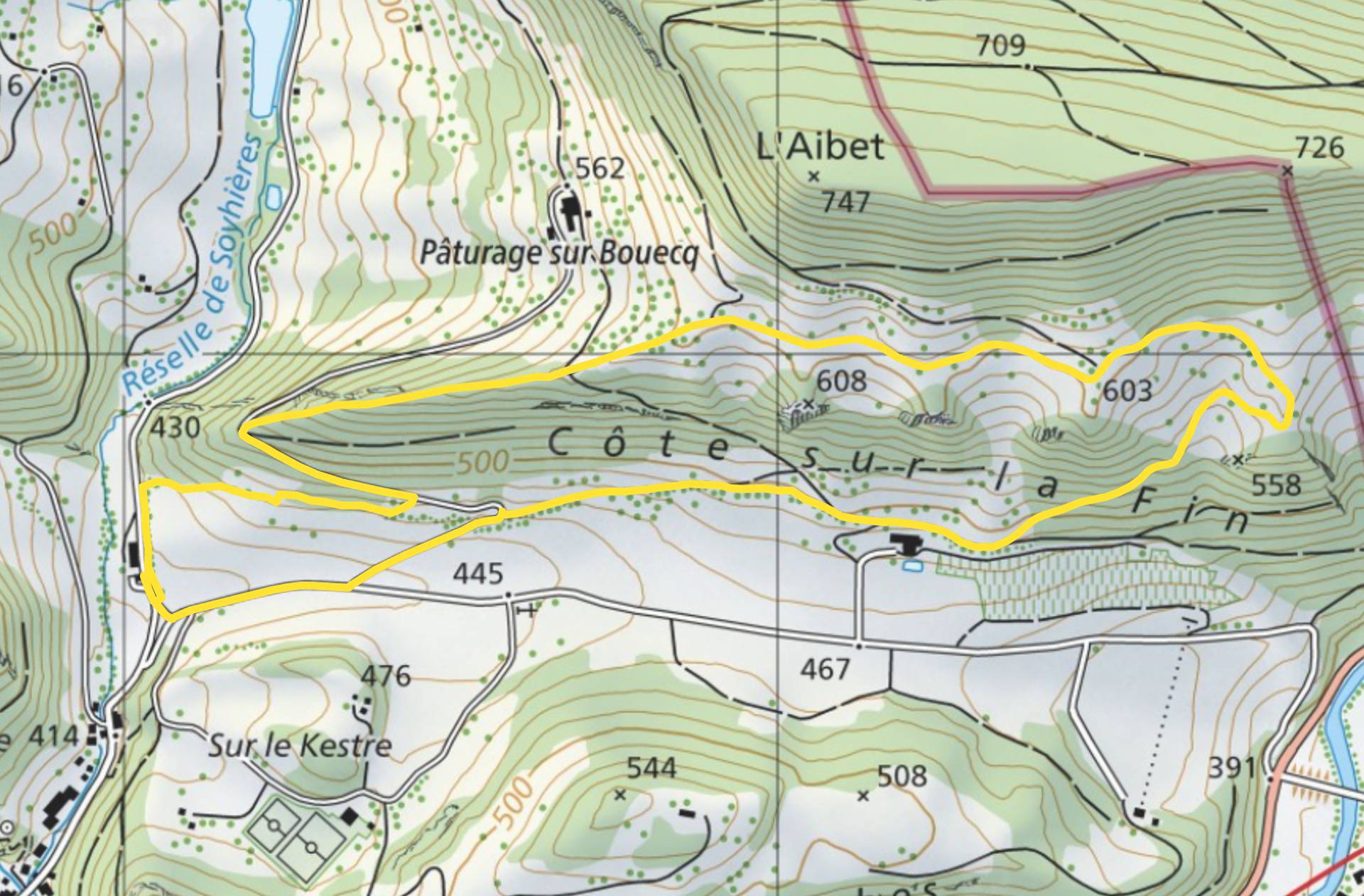 Carte-Soyhieres-Crete-du-Dragon-et-paturages-de-la-Holl-102