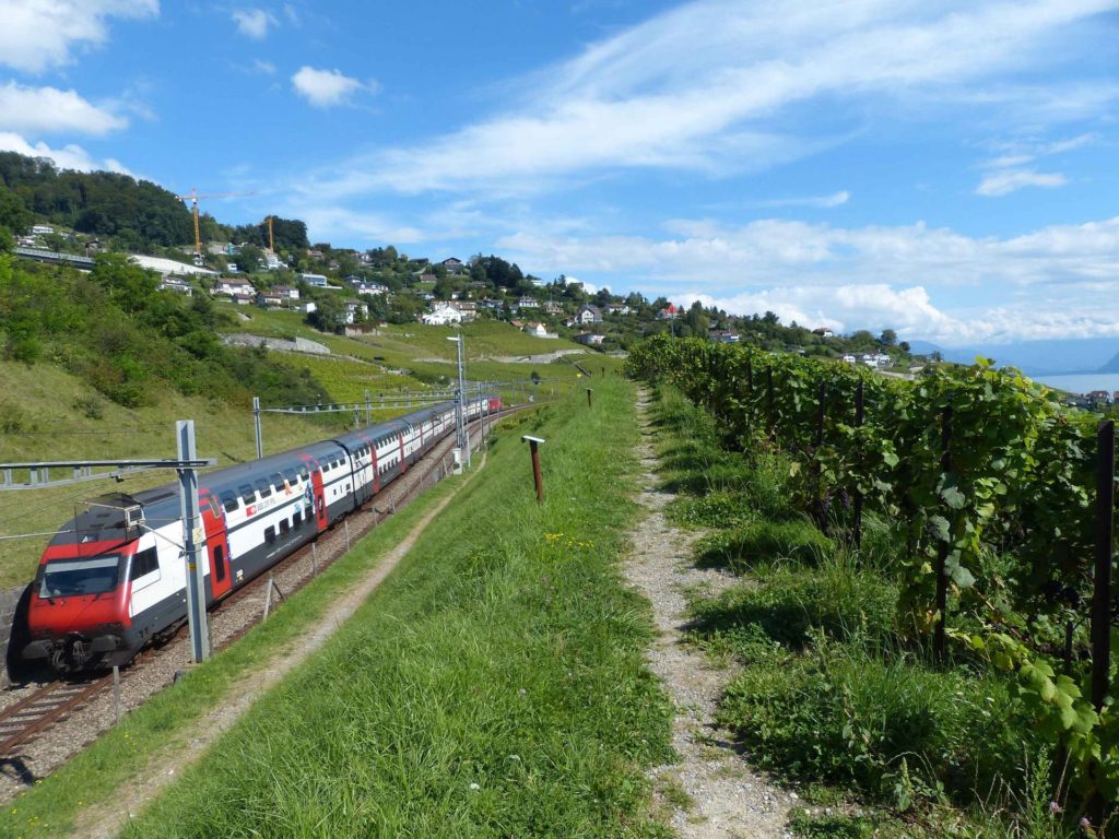 Grandvaux-gare Le Chaney Bossières La Conversion Pully Les Moulins