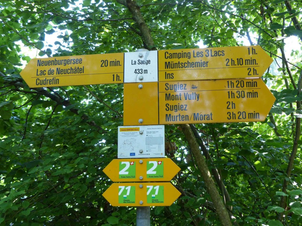 panneau La Sauge Cudrefin Mont Vully Sugiez Morat Murten