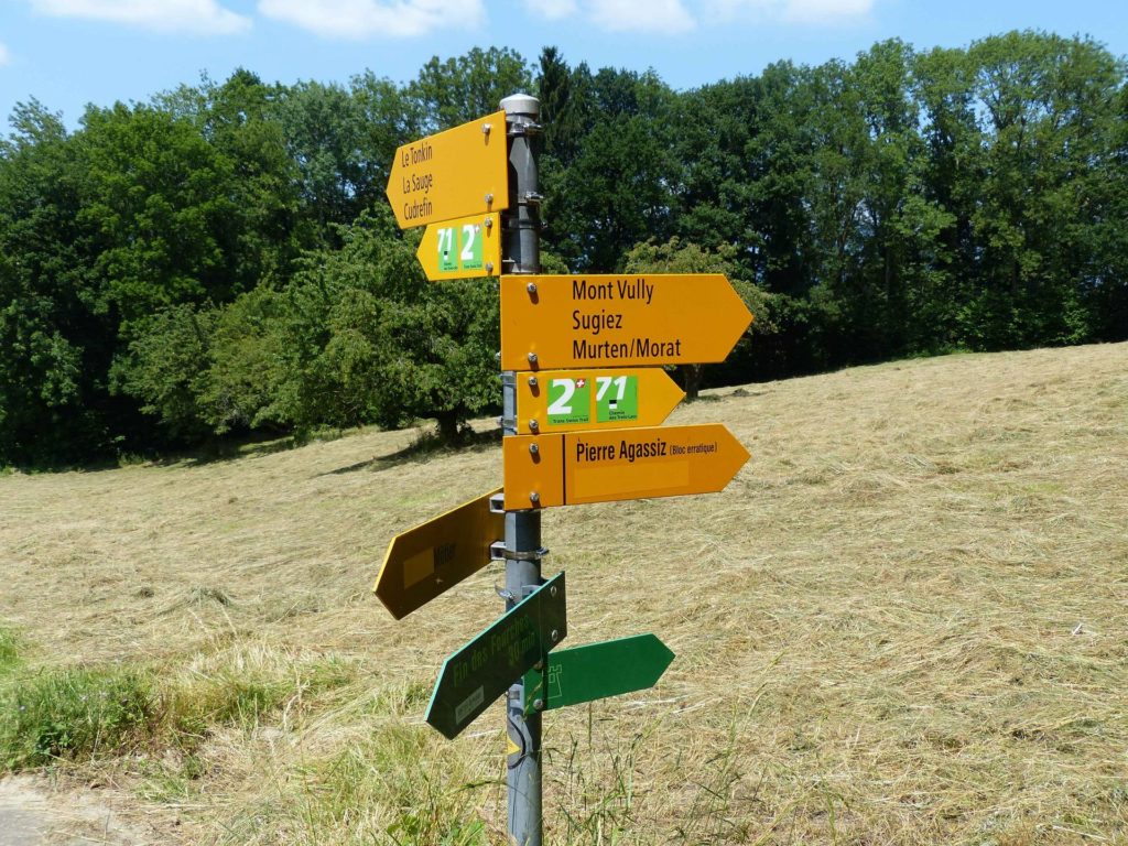 panneau La Sauge Cudrefin Mont Vully Sugiez Morat Murten