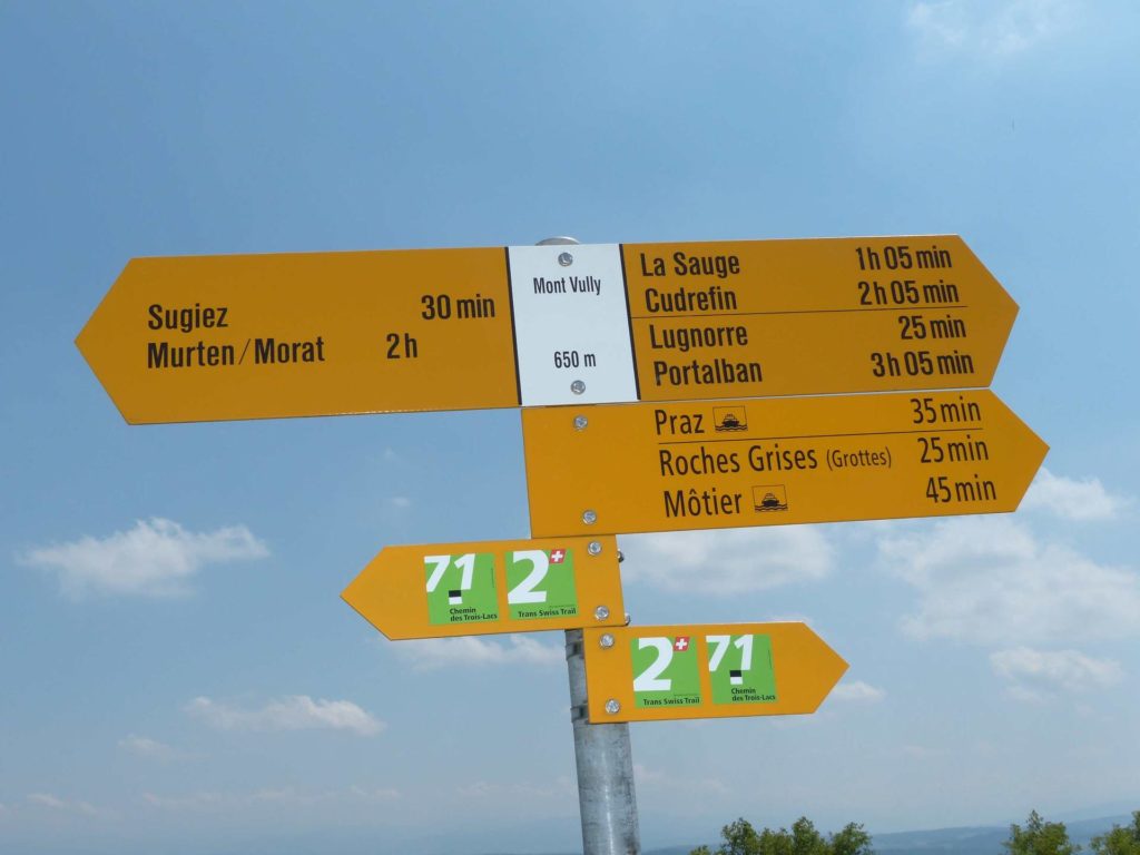 La Sauge Cudrefin Mont Vully Sugiez Morat Murten